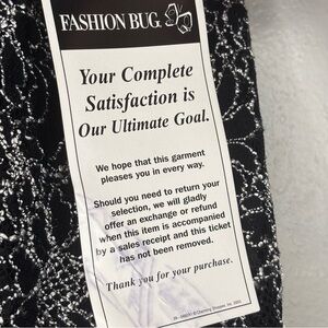 Fashion Bug Black and White Patterned Women's Pants